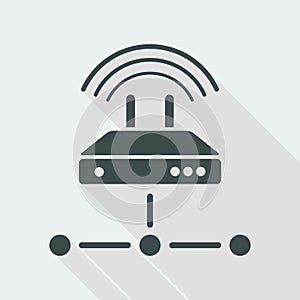 Router network - Flat minimal icon