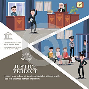 Flat Judicial System Template