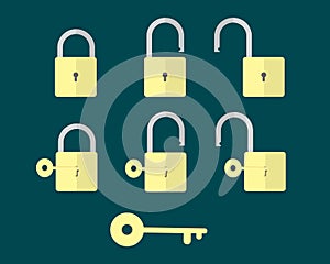 Flat 1 Key And 6 Lock