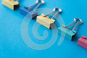 flat lay of colorful pastel fold