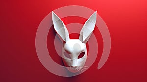 Easter Bunny face paper cut