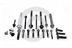 Flat Lay of Fastener Products