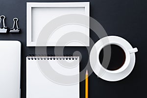 flat lay of fold back clips