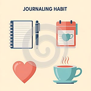Journaling Habit and Self-Care Elements