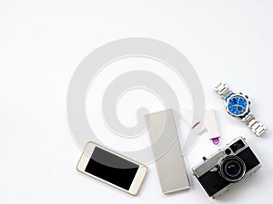 Flat Lay Technology Photo with smart devices props