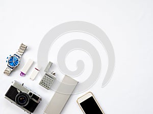 Flat Lay Technology Photo with smart devices props