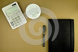 Flat lay toosl Accountant , working space for Accountant , topvi