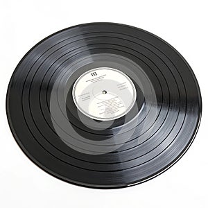 Flat lay vinyl record composition