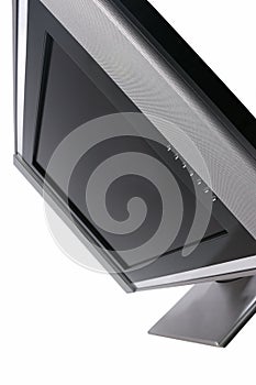 Flat LCD television isolated