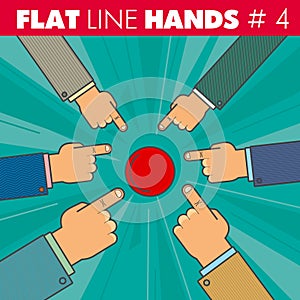 Flat line hands 4