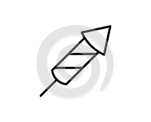 Flat line icon