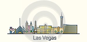 Flat line Las Vegas banner