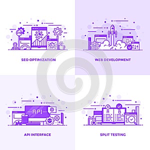 Flat line Purple Designed Concepts 13