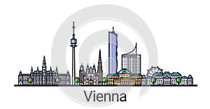 Flat line Vienna banner