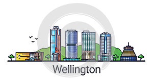 Flat line Wellington banner