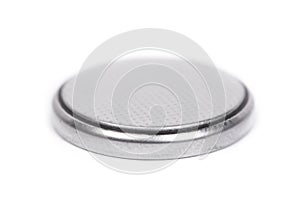 Flat lithium round button cell battery