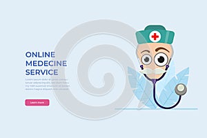 Flat Medical Stethoscope Illustration