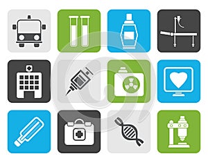 Flat Medicine and healthcare icons