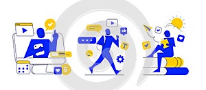 Flat Modern design Illustration of Education