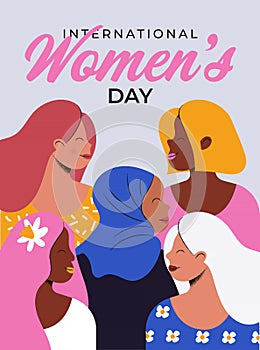 Flat Modern design Illustration of Womens day 10