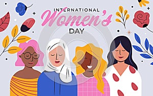 Flat Modern design Illustration of Womens day 5