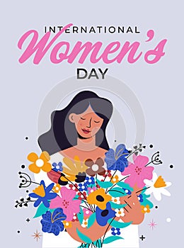 Flat Modern design Illustration of Womens day 7