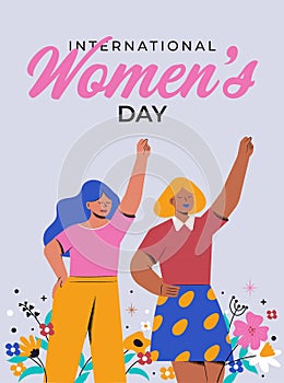 Flat Modern design Illustration of Womens day 8