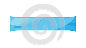 Flat Modern Light Blue Horizontal Banner, vector design Generative AI