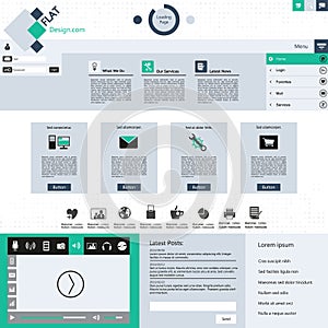 Flat Modern Website Template