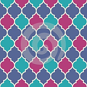 Flat moroccan seamless pattern
