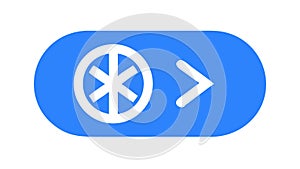 Flat Navigation Control Icon Vector Player Interface, vector design Generative AI
