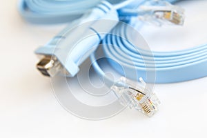 Flat network cable to configure routers