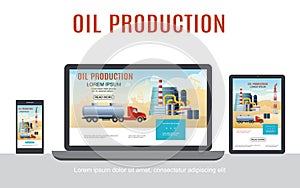 Flat Oil Industry Adaptive Design Concept