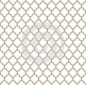 Flat outline moroccan seamless pattern vector photo