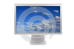 Flat panel lcd computer monitor