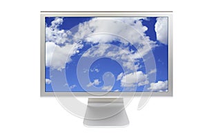 Flat panel lcd computer monitor