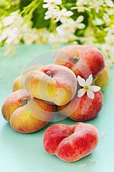 Flat peaches