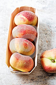 Flat peaches