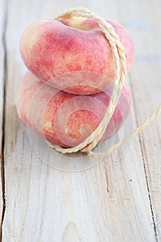 Flat peaches photo