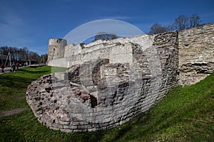 Flat, Ploskaya, Tower  of Izborsk fortress, Pskov region, Russia