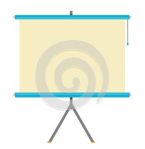 Flat Projector Screen illustration vector and raster