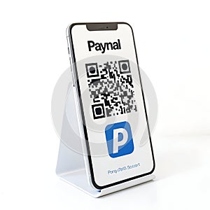 QR Code Payment Icon Isolated on White Background