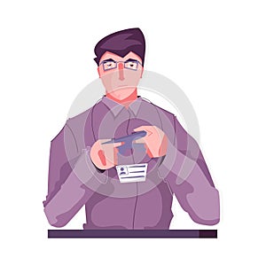 Flat Remote Control Illustration