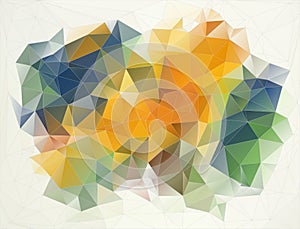Flat retro color geometric triangle background