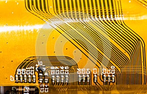 Flat ribbon cable as background