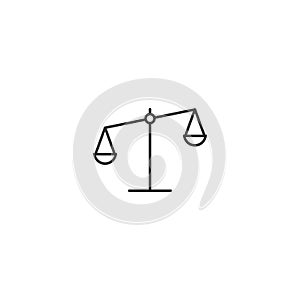 Flat scale vector icon isolated 2 photo