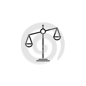Flat scale vector icon isolated 6 photo