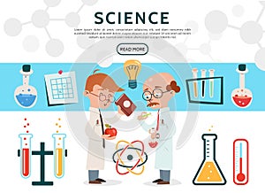 Flat Science Icons Set