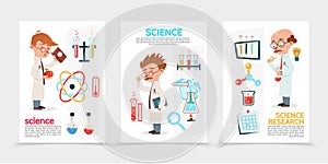 Flat Scientific Research Posters