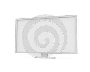 Flat screen isolated on white